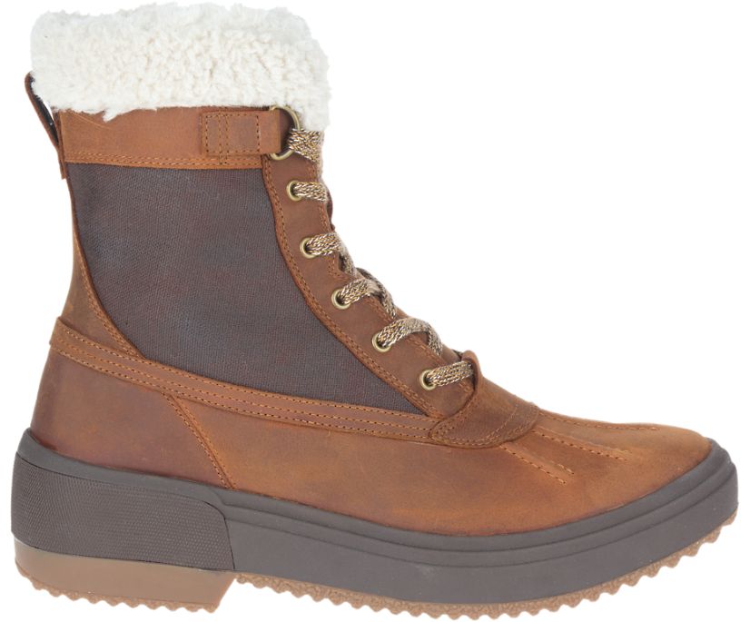 Buty Merrell Haven Mid Lace Polar Wasserdicht - Buty Zimowe Damskie Merrell - Khaki [UXCWP-2634]